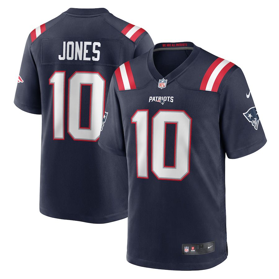 Men New England Patriots #10 Mac Jones Nike Navy 2021 Draft First Round Pick Game NFL Jersey->new england patriots->NFL Jersey